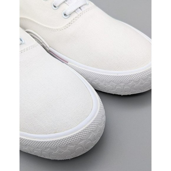 NWB Coach Women's Citysole Skate Canvas White Size 8B (MSRP $135) - Picture 6 of 11